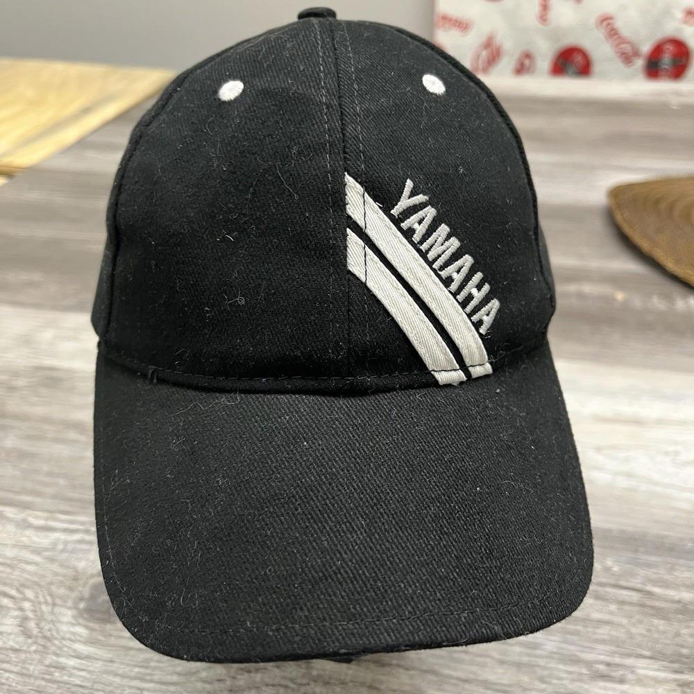 Yamaha Embroidered Racing Cap Hat Trucker‎ Snapback Black White NWT NEW TAGS